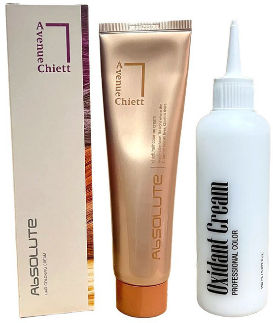 쉬에뜨 염색약 120m + 산화제 120ml 새치염색약 밝은색, 2개, 1BB 블루블랙