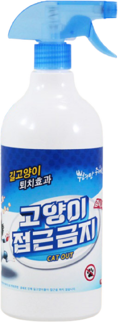 옥외용 고양이 기피향기 분사 캣아웃 접근금지 1000ml, 1개