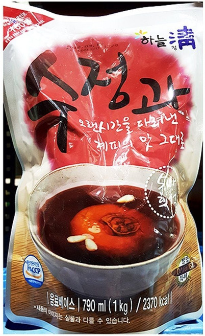 수정과농축액(하늘청 790ml) 수정과 음료원액 음료엑 ala89297vt, 1개, 790ml