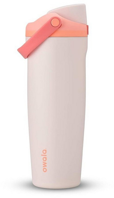 Owala FreeSip Sway 단열 스테인리스 스틸 물병 양방향 빨대 및 버킷 손잡이 여행 학교 스포츠용 887.2ml(30온스) BPA 프리 누출 방지 데, 스파클링 셔벗, 스파클링 셔벗