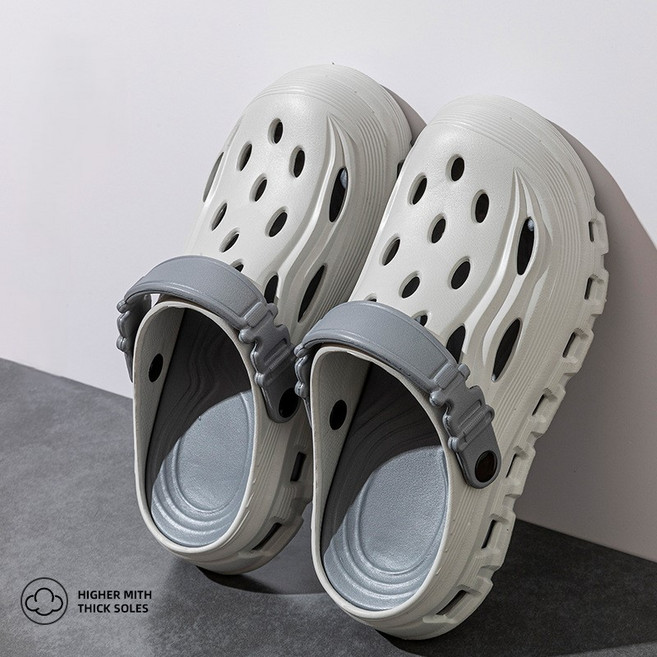 하울맨 남녀공용 커플 클로그 가볍고 발편한 통기성 슬리퍼 여름 샌들