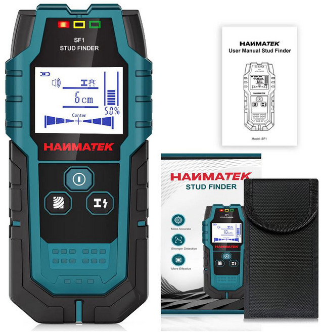 씨즌FARM 벽스캐너 산업용 4in1 벽탐지 금속 배관 탐지기 SF1, 1개