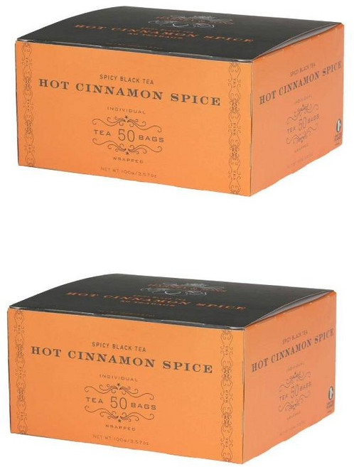 Harney & Sons 허니앤손스 핫 시나몬 스파이스 허브티 50개입 2팩