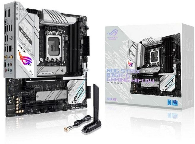 ASUS INTEL 13.12세대 LGA1700 대응 B760 탑재 micro-ATX 마자 보드 ROG STRIX B760-G GAMING WIFI D4 국내 정규 대리점품