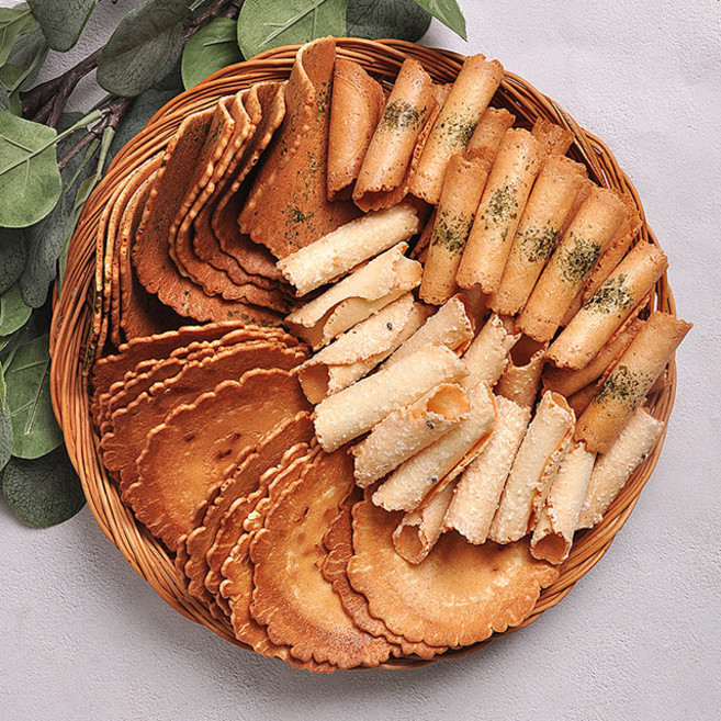 추억의간식 옛날과자 전병 4종세트 종합전병세트, 1개, 900g