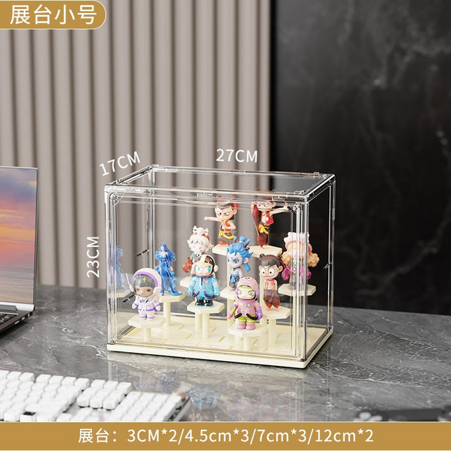 集裝箱公仔展示盒, 1個, 展臺款 小號