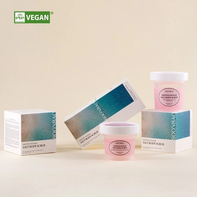 SOONBAC 젠틀 오션 솔트 바디 스크럽 비건 고보습 저자극 오일 바디스크럽, 1개, 340ml - 쿠팡