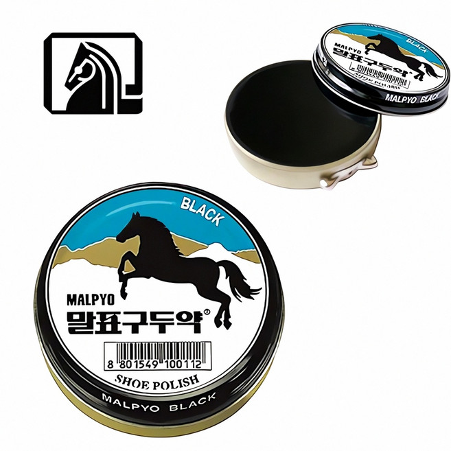말표 구두광택제 검정 2개 신발 관리제 다크 청소 용품 패션 용 정제 가죽 방수 스프레이, 본상품