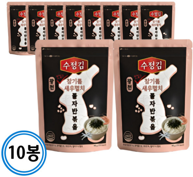 광천 새우 멸치 돌자반 40g, 10개