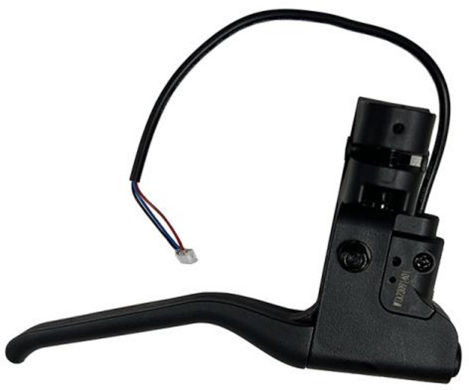 마이클 샤 바이퍼 E MAX 4 피스톤 유압 브레이크 예비 부품 롱간 레버 및 켈리퍼 11 인치 2 스쿠터, 01 Left Brake Handle