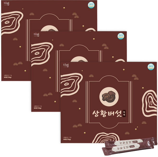 더햅 상황버섯농축(60포), 720g, 3박스