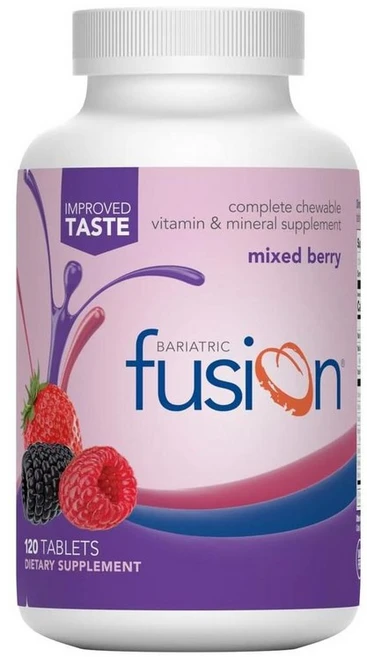 Bariatric Fusion 바리아트릭 퓨전 믹스드 베리 컴플리트 츄어블 바리아트릭 멀티비타민 120정, 1개 - 쿠팡