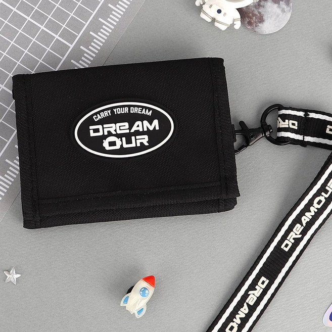 지갑 드림아워 3단 목걸이지갑 카드지갑 동전 교통카드 반지갑 찍찍이 학생 지갑