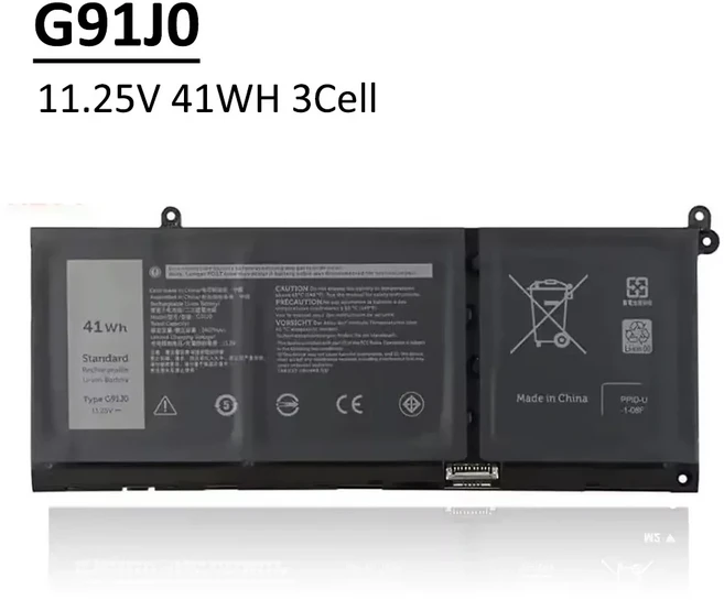 G91J0 V6W33 배터리 Dell Inspiron 15 3511 3520 13 5310 Latitude Vostro 용, 01 G91J0 41WH, 01 China Mainland