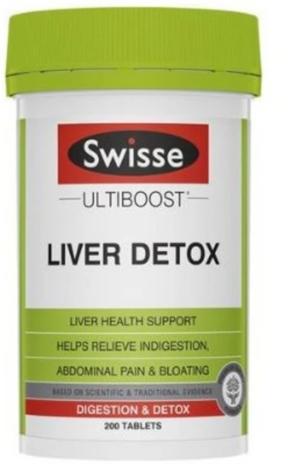 스위스 울티부스트 리버 디톡스 필름코팅 타블렛, 200정, 1개 - 쿠팡