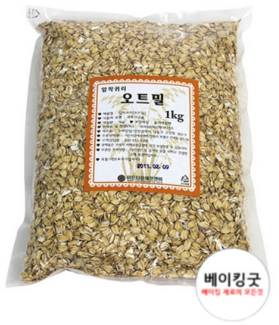 오트밀 제과용, 1kg, 1개