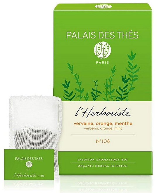 Palais des Thés French Garden 배 사과 블랙베리 함유 프리미엄 허브티 면 티백 15개 210303, L'Herboriste N°108