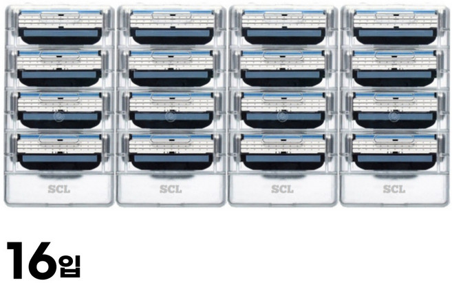 SCL 질레트 마하3 터보 호환 면도날 16개입 리필 면도기날 GM16, 1세트