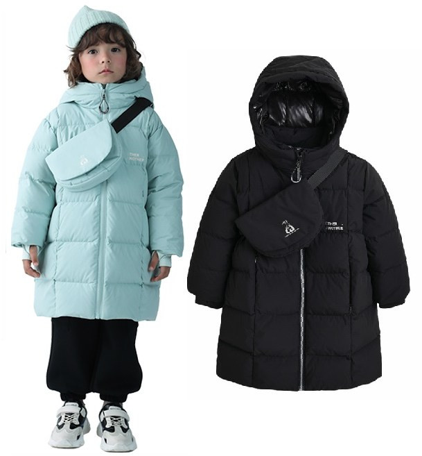 겨울)벤치롱다운점퍼+가방(블랙/민트)