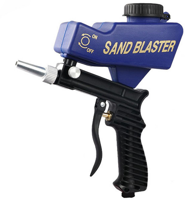 샌드 블라스터 모래 샌딩기 에어 블라스트 페인트 분사기, 블루