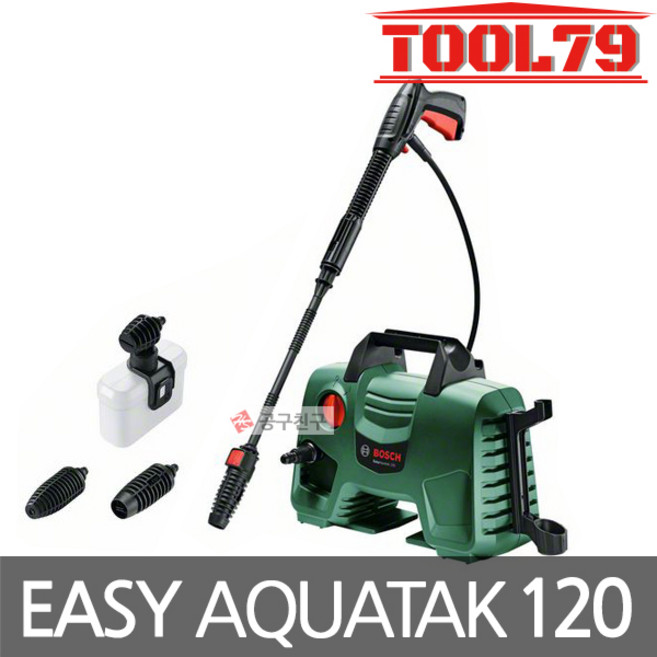 보쉬 EasyAquatak 120 유선 고압세척기 120bar, 상세 설명 참조, 1개