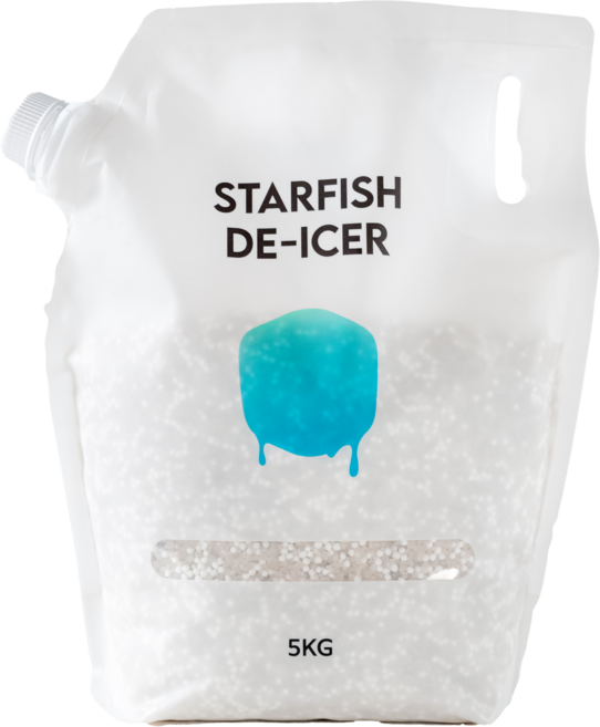 스타스테크 친환경 염화칼슘 불가사리 가정용 제설제 손잡이 5kg ECO-ST1, 화이트, 1개