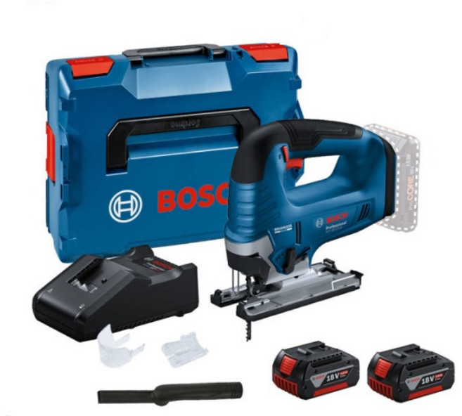 보쉬 직소기 GST18V-125B 충전 18V 5.0Ah 배터리 2개세트, 1개