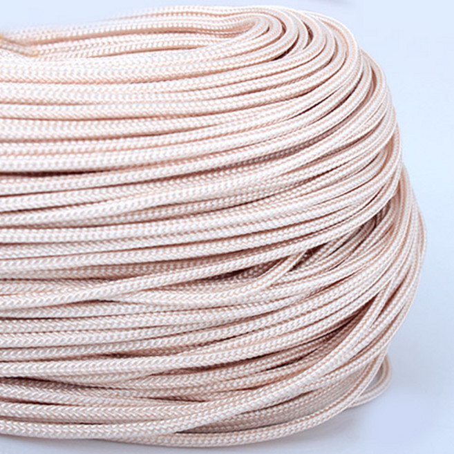 비즈아이 [Y-23-02]심지폴리매듭실 2mm 연베이지 5yd(450cm)