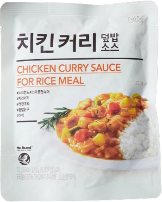 노브랜드 치킨커리 덮밥소스, 12개, 120g