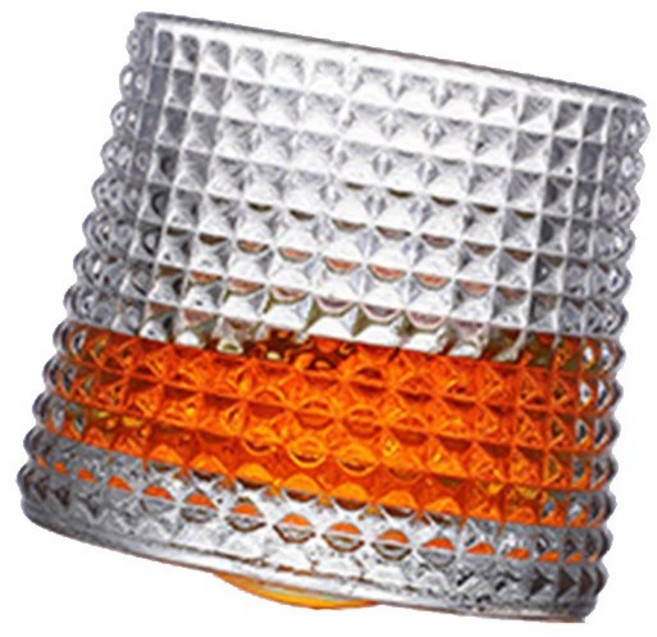 위스키 구식 바위 텀블러 스카치 버번 보드카 브랜디용 유리 제품, 101 200ml, A