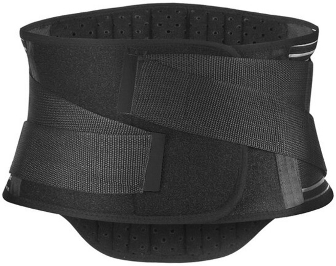 스쿼트 헬쓰 인체 공학적 요추 지원 벨트 랩 통기성 허리 정형 외과 코르셋 허리 통증 완화 역도 스쿼트 트, [02] Black, 02 Black_01 S