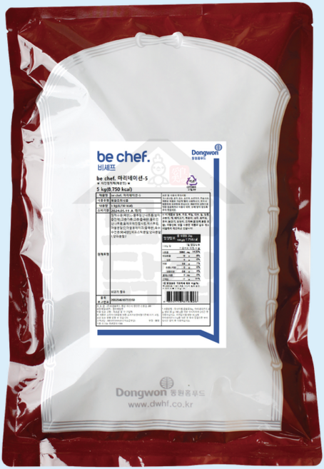 동원 홈푸드 비셰프 마리네이션 5 5KG 매운맛 핫 치킨 닭염지제 대용량, 1세트