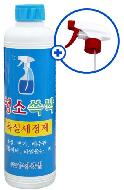 청소쓱싹 욕실용 세정제 500ml 변기 타일 바닥 줄눈 청소세제 찌든때제거, 1개