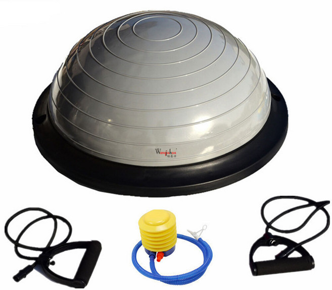 세이프티 프리미엄 하프 반짐볼 홈트 요가 헬스 벨런스볼 보수볼 필라테스 균형잡기 운동기구, 퍼플