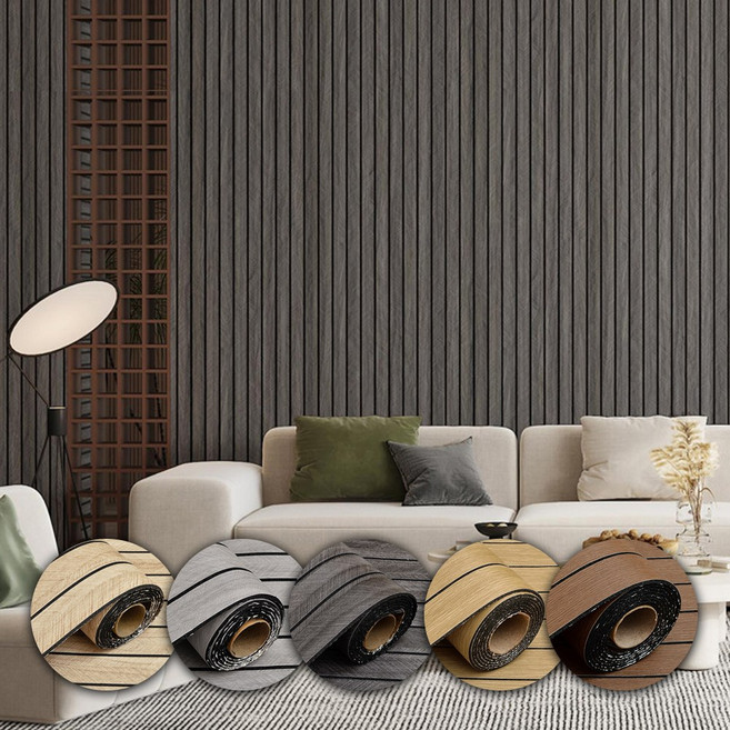 타리홈스 붙이는 템바보드 벽지 인테리어 셀프 시트지 단열 습기방지, 그레이