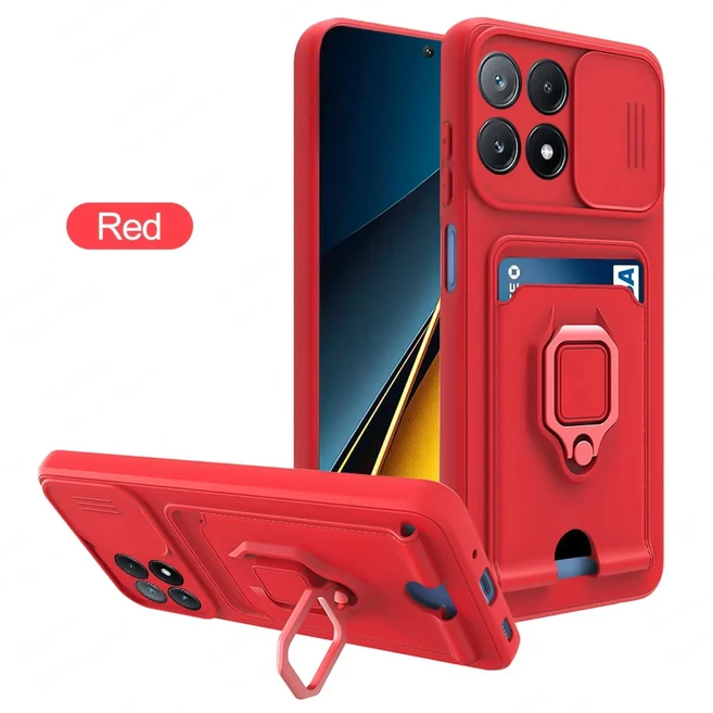 POCO 호환 스마트폰 케이스 Pro POCO 5G 슬라이드 TPU 카메라 X6