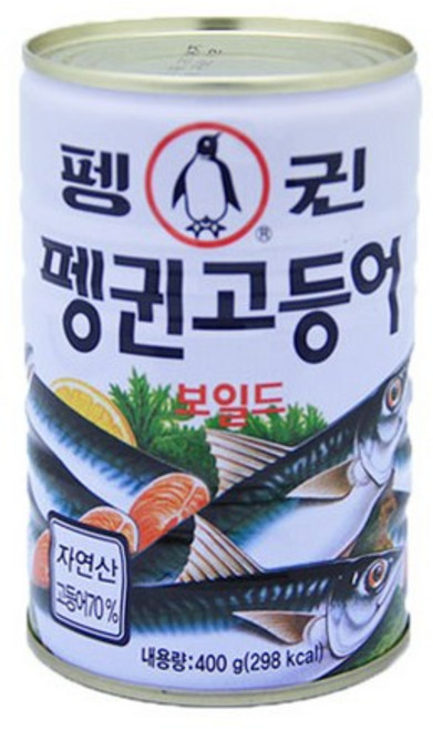 펭귄 고등어 통조림, 400g, 1개