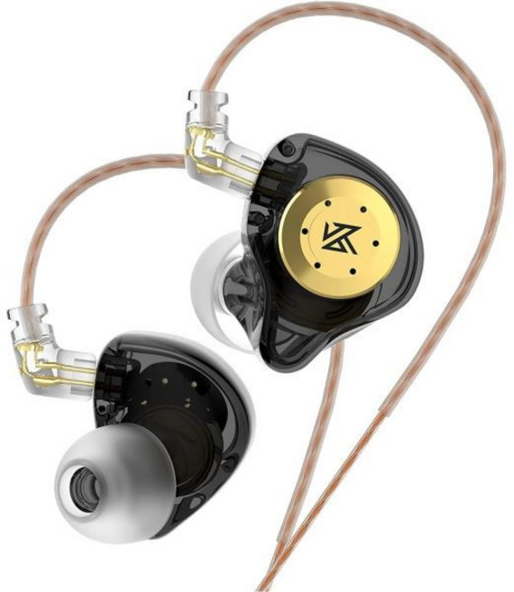 인이어 이어폰 무선 KZ D-Fi 인 이어 모니터 헤드폰 고성능 플래그십 다이내믹 IEMS 듀얼 마그넷 & 캐비티 드라이버 유선 이어버드 뮤지션 가수를 위한 튜닝풀 베이스 게이, with Mic, Black, Black, Black