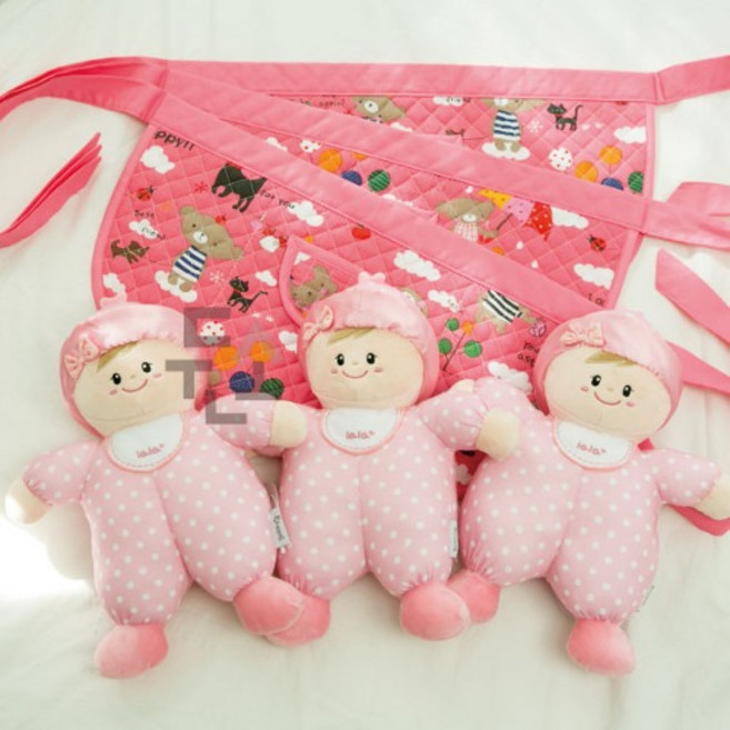 DS7011 애착인형랄라어부바(랄라인형3개/포대기3개)/애착인형/어부바놀이, 1개