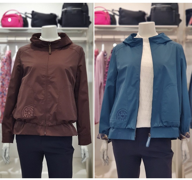 크로커다일레이디 후드 일체형 숏 점퍼 CLDFJP104