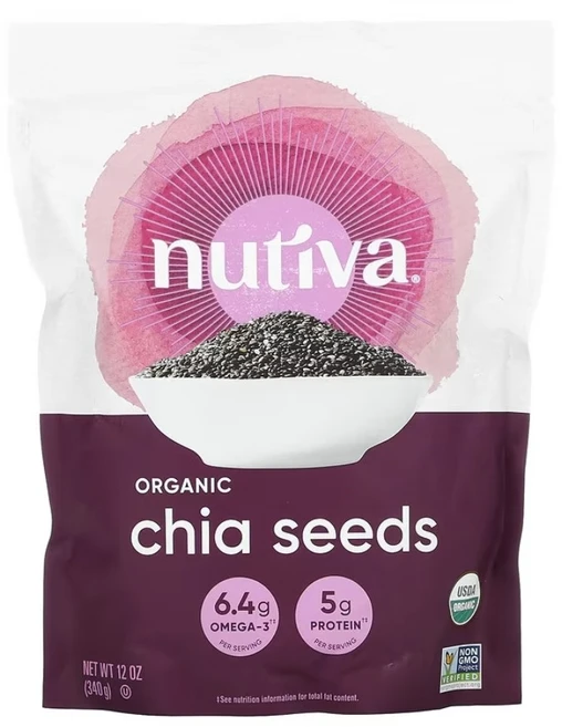 Nutiva 유기농 치아씨 340g(12oz) 1팩, 1개 - 쿠팡
