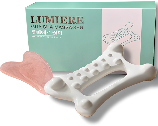 루미에르 괄사 바디 페이스 마사지 지압, 1세트