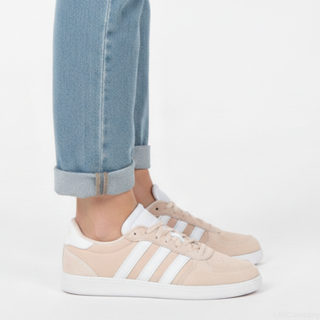 아디다스 브레이크넷 슬릭 여성 운동화 베이지 발편한 단화 스웨이드 학생 신발 데일리 스니커즈
