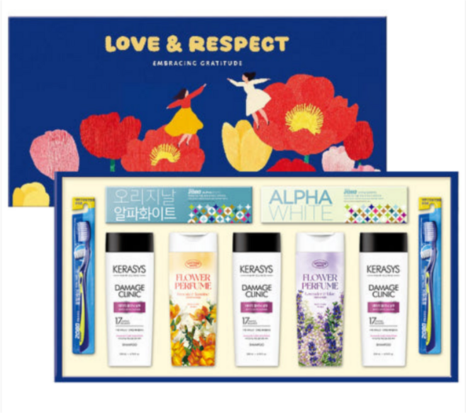 애경 다온 15호 선물세트 + 쇼핑백, 1세트