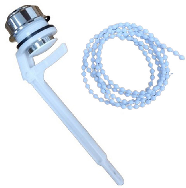 정담 양변기 측면 버튼형 핸들 1개 + 변기 구슬줄 100cm 1개, 화장실 양변기부속 물내림 버튼형 핸들 1개 + 변기줄