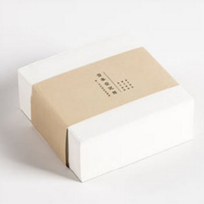 文青風 便條紙磚 400入 牛皮紙 記事本, 1個, 本白