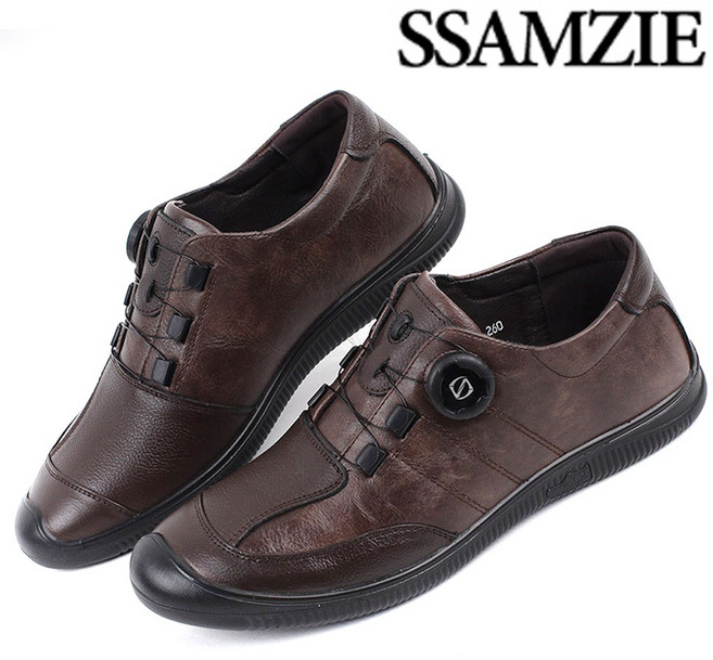 쌈지(정품) 천연소가죽 다이얼 가죽단화 스니커즈 케주얼화 정장구두 보아 초경량구두 컴포트화 효도화