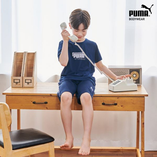 [푸마바디웨어] [푸마][푸마] 남아 주니어 멀티웨어 11차 2종 네이비