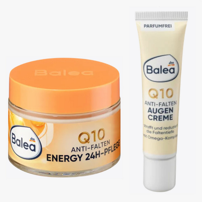 발레아 Q10 안티에이지 에너지 크림 50ml + 링클 아이크림 15ml 독일내수용 코엔자임큐텐 코큐텐, 1개