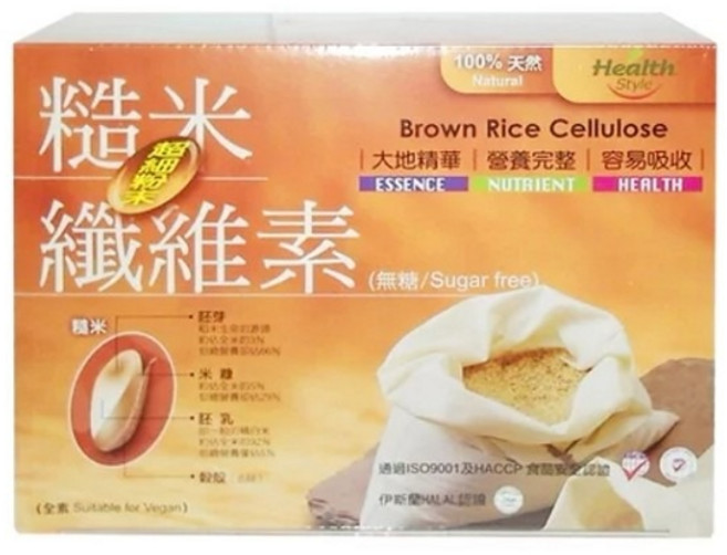 健康時代 糙米纖維素超細粉末10公克 36包/盒, 360g, 1個